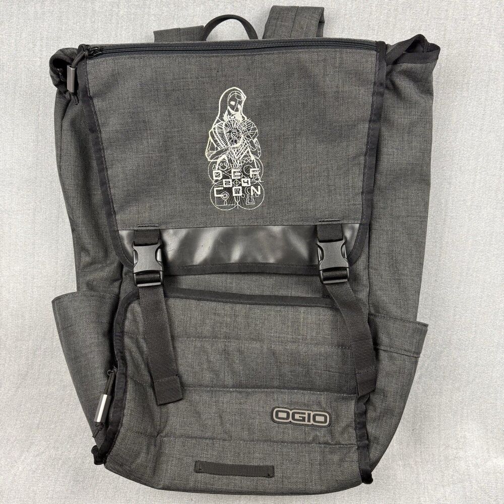 OGIO Backpack Def Con 24 Logo Messenger Bag Canvas Gray Laptop Bag Travel